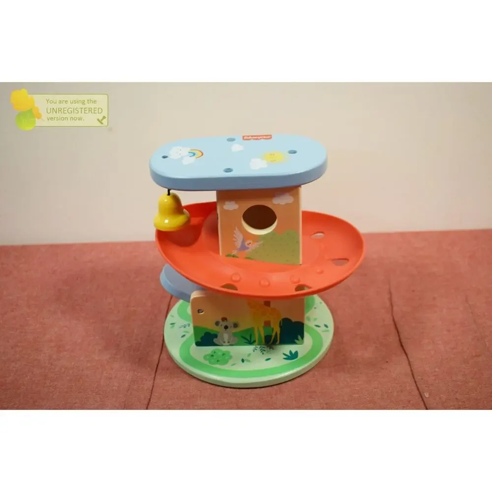 Fisher-Price Wooden Treehouse Ball Run Baby & Toddler Toy (Incomplete)